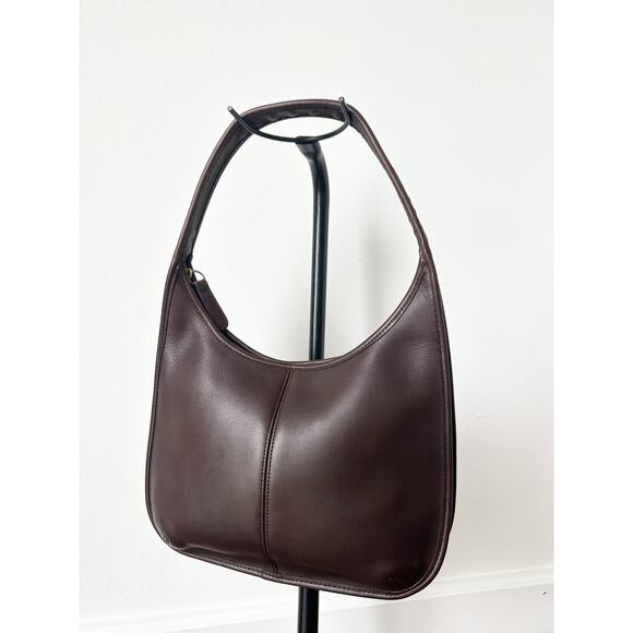 Vintage Y2K 90s Coach Shoulder Bag 9025 Ergo Zip Mahogany Brown No HangTag 1998 - Picture 1 of 16
